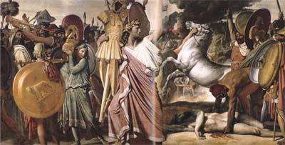 Jean Auguste Dominique Ingres Romulus as Conqueror of King Acron (mk04) France oil painting art
